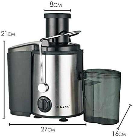Extractor de jugo de acero inoxidable