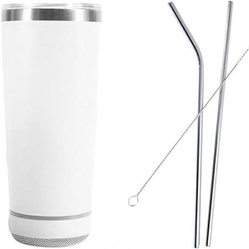 Vaso Térmico de Acero Inoxidable con Tapa Hermética  con Bocina Bluetooth y destapador