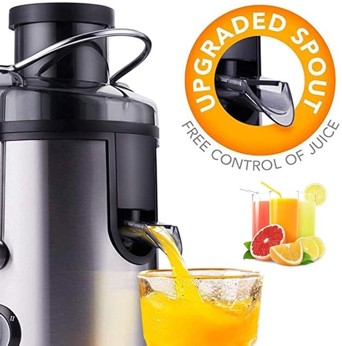 Extractor de jugo de acero inoxidable