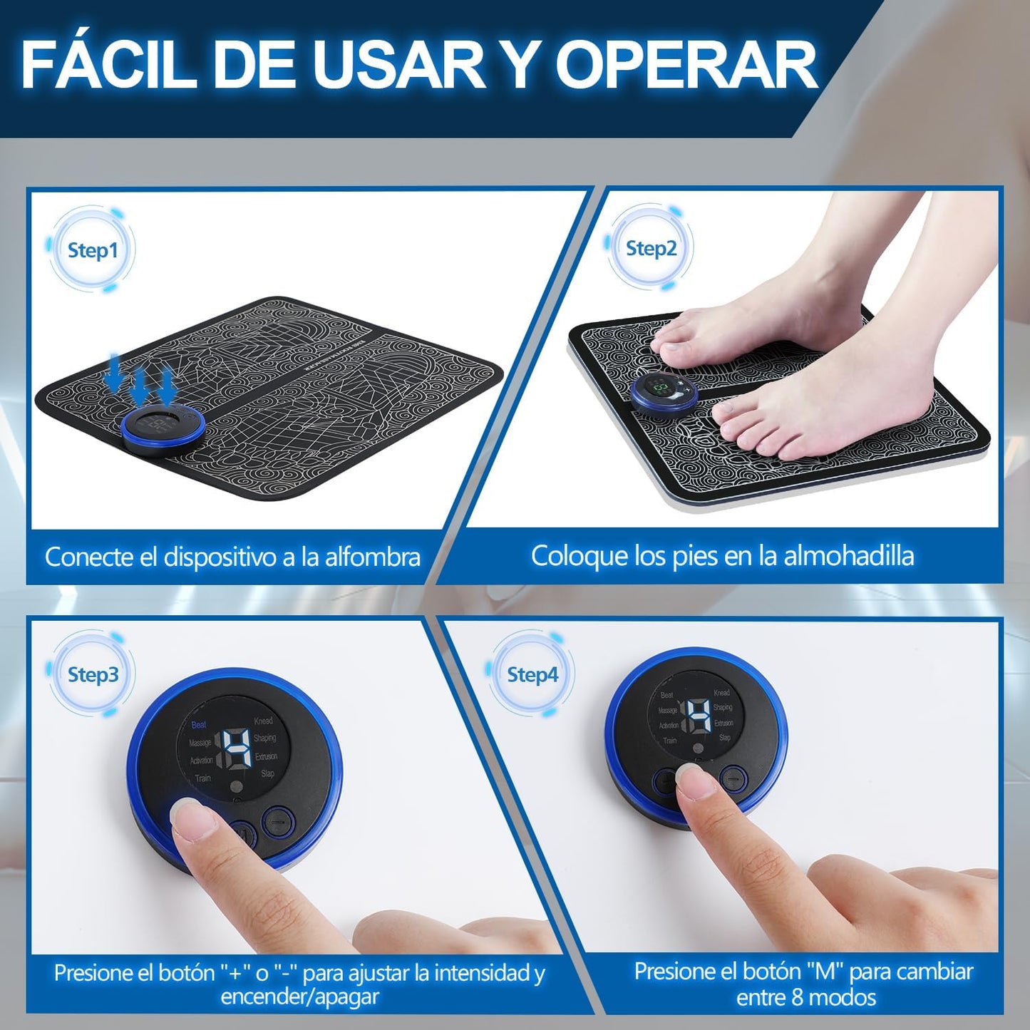 Estimulador Muscular - para Aliviar el Dolor Muscular en los Pies