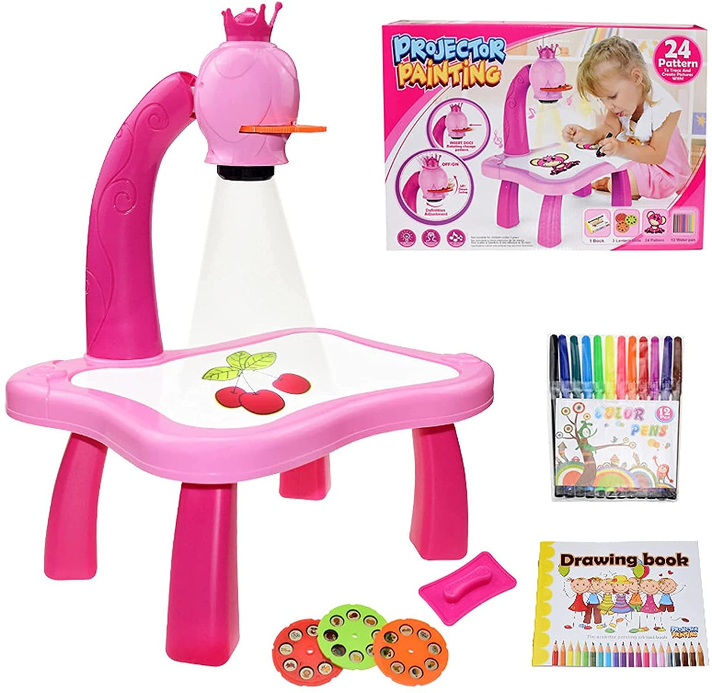 Mesa de proyector de dibujo para niños