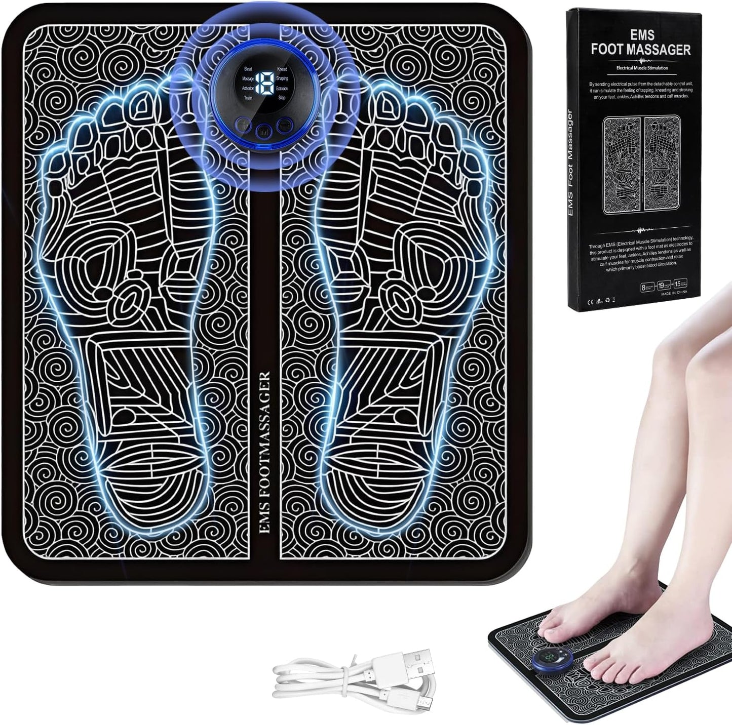 Estimulador Muscular - para Aliviar el Dolor Muscular en los Pies