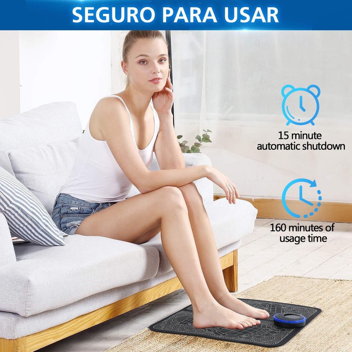Estimulador Muscular - para Aliviar el Dolor Muscular en los Pies