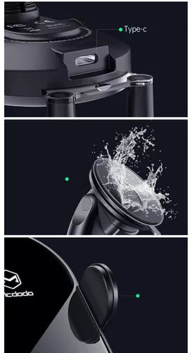 SOPORTE DE TELEFONO PARA AUTO CARGA RAPIDA 20W, TACTIL