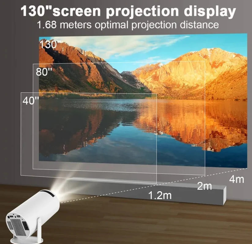 PROYECTOR ULTRA 4K CINE EN CASA HASTA 130 PULGADAS