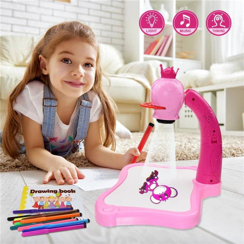 Mesa de proyector de dibujo para niños